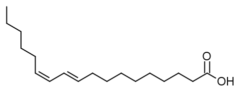 estructura química del CLA 10t,12c-18:2