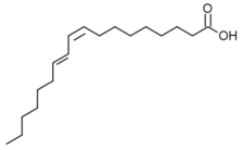 estructura química del CLA 9c,11t-18:2