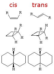 ejemplos de estructuras cis y trans